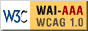 Logotipo de Validación triple A de la WAI